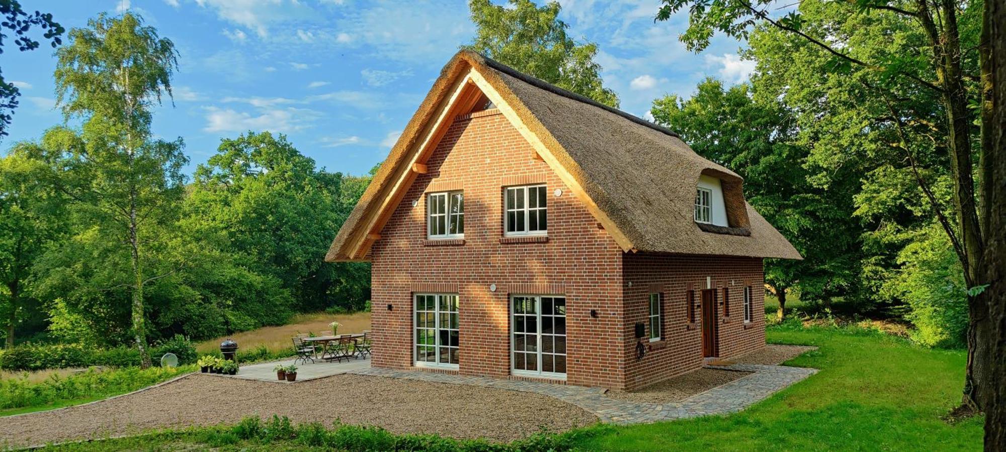 Reetdachhaus In Der Bremer Schweiz Exterior foto